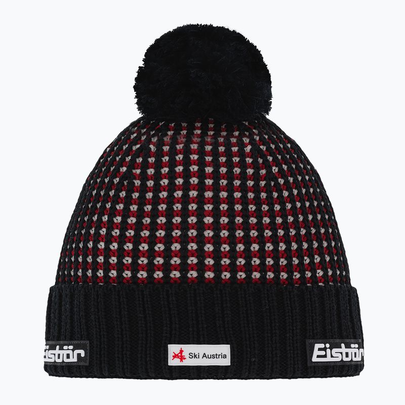 Зимна шапка Eisbar Flow Os Pompon Rl Ska black/sandstone/burgundy