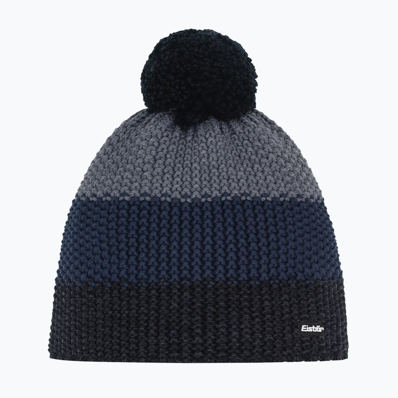 Зимна шапка Eisbar Star Pompon black/cobalt/anthracite