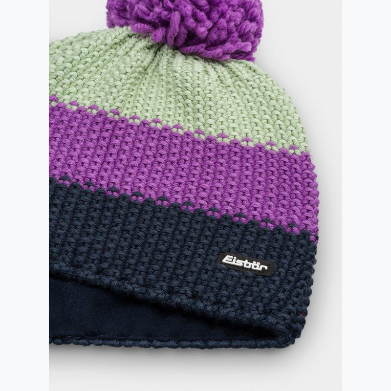 Детска зимна шапка Eisbar Star Pompon purple 2
