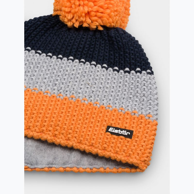 Детска зимна шапка Eisbar Star Pompon orange 2