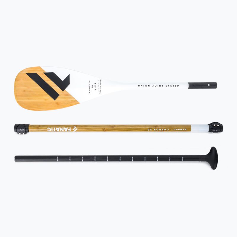 SUP гребло от 3 части Fanatic Bamboo Carbon 50 Регулируемо кафяво 13200-1307 5