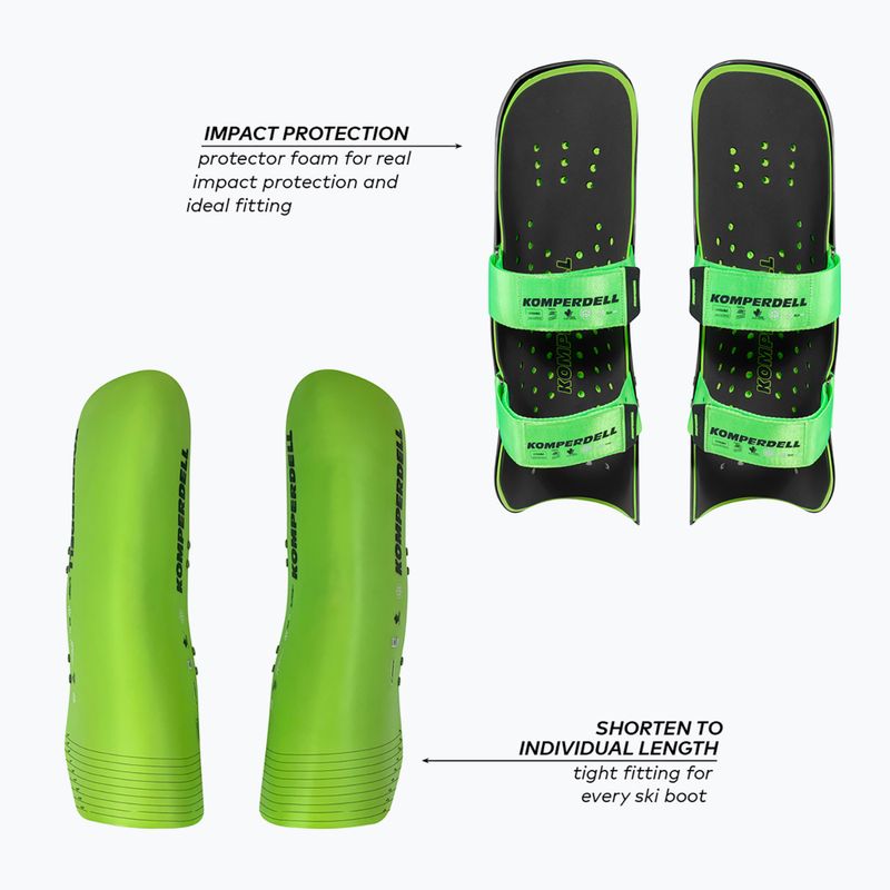 Протектори за подбедрица Komperdell Shinguards Profi World Cup green 3
