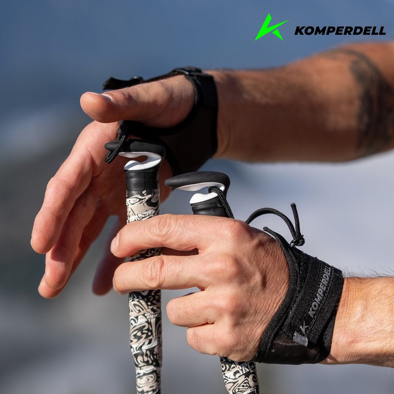 Komperdell FXP Carbon Пръти за бягане Erlkönig черни/бели 6