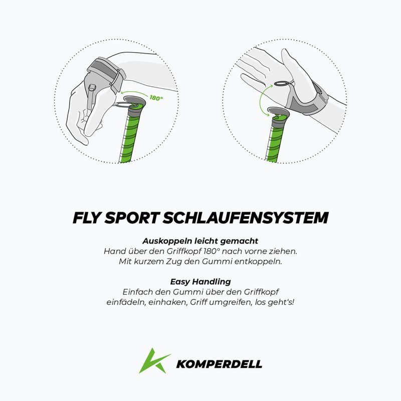Komperdell FXP Composite Trail зелени палки за бягане 3