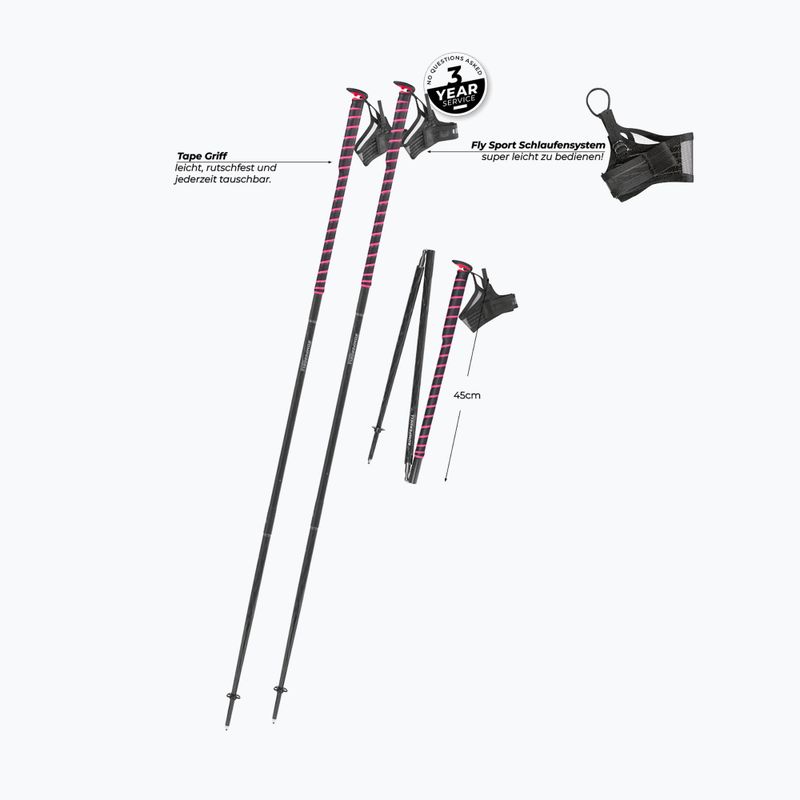 Komperdell FXP Composite Trail стикове розови 2