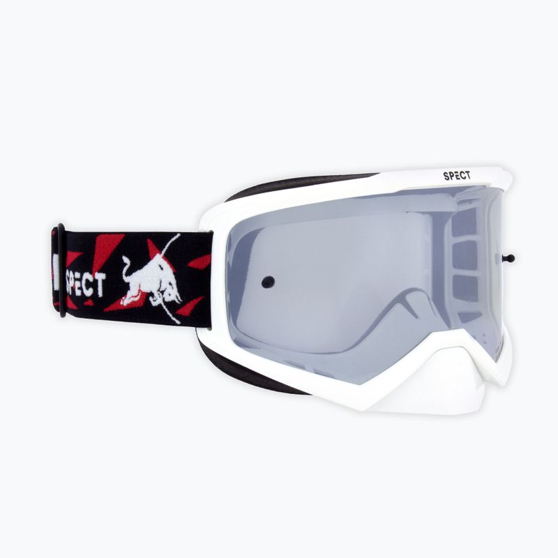Велосипедна маска Red Bull SPECT Evan shiny white/smoke silver mirror 4