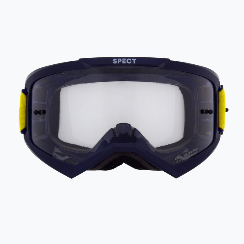Велосипедна маска Red Bull SPECT Evan shiny blue/clear 2