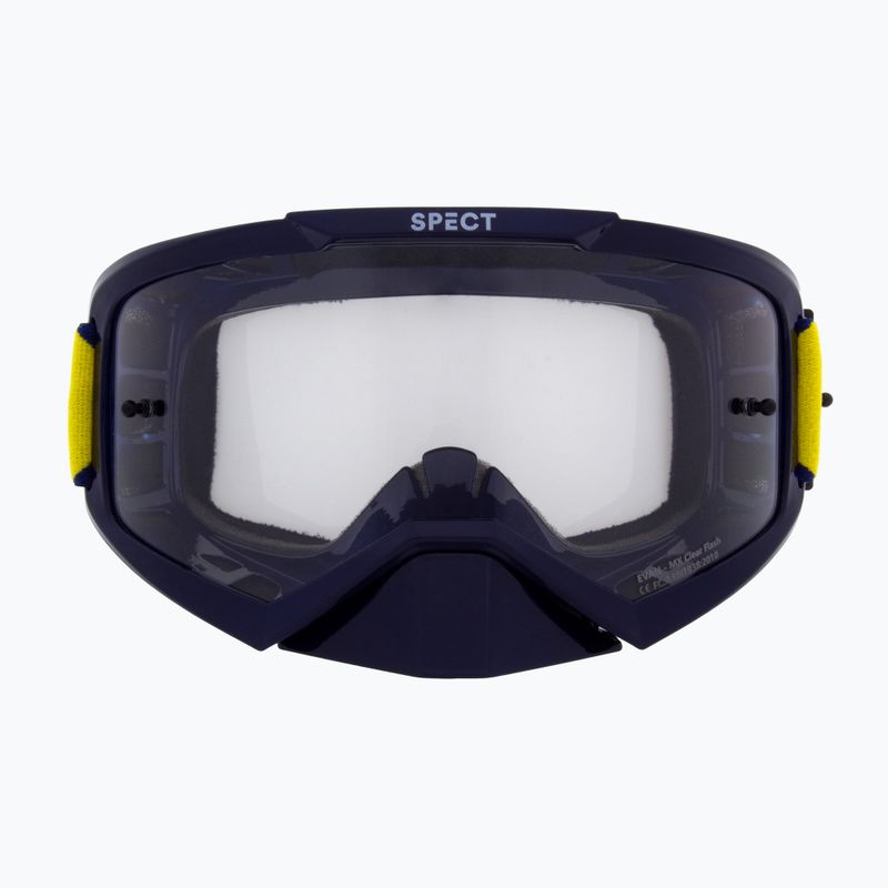 Велосипедна маска Red Bull SPECT Evan shiny blue/clear 3