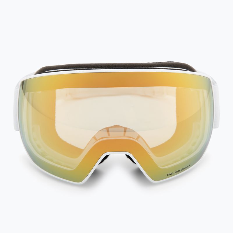 Скиорска маска Red Bull Spect Fink Photo matt white/brown with gold chrome 2