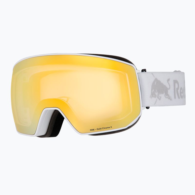 Скиорска маска Red Bull Spect Fink Photo matt white/brown with gold chrome 2