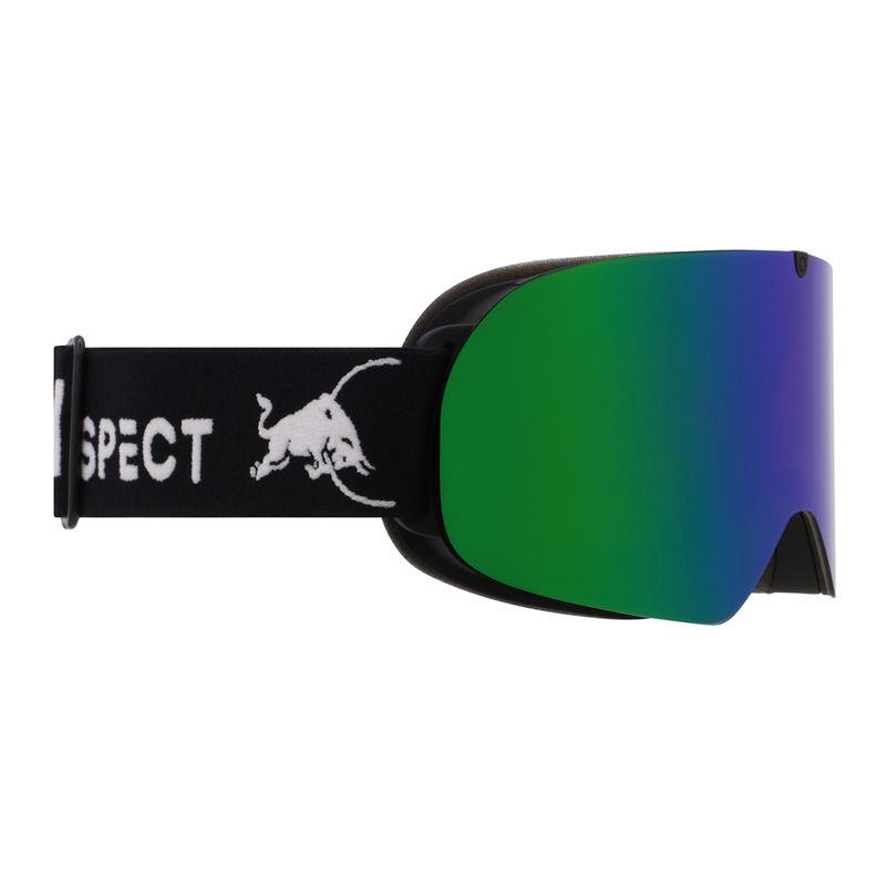 Скиорска маска Red Bull SPECT Rush matt black/brown with green mirror
