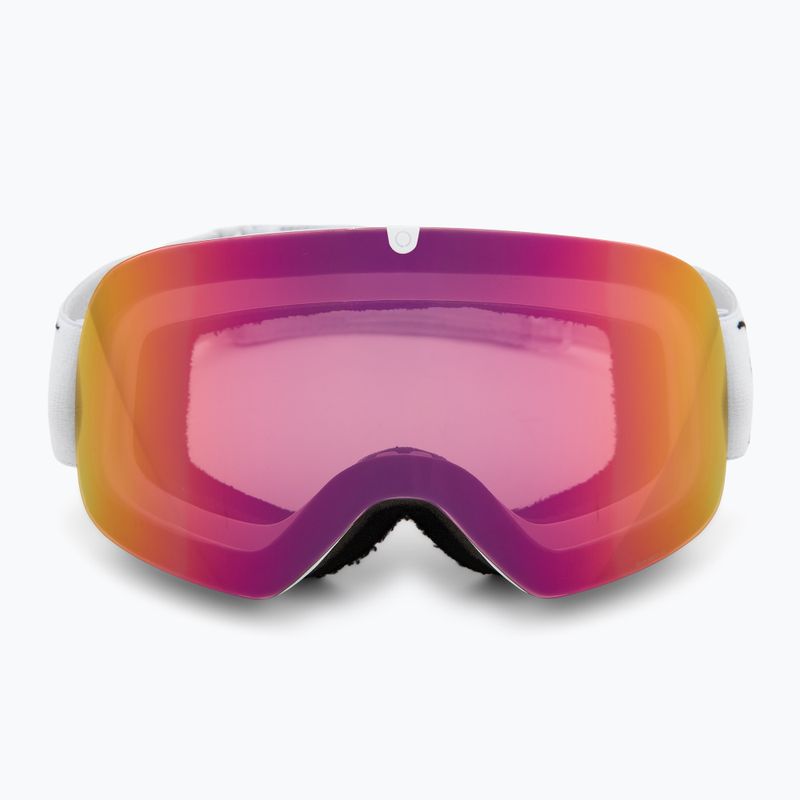 Скиорска маска Red Bull SPECT Rush matt white/red with pink purple mirror 2