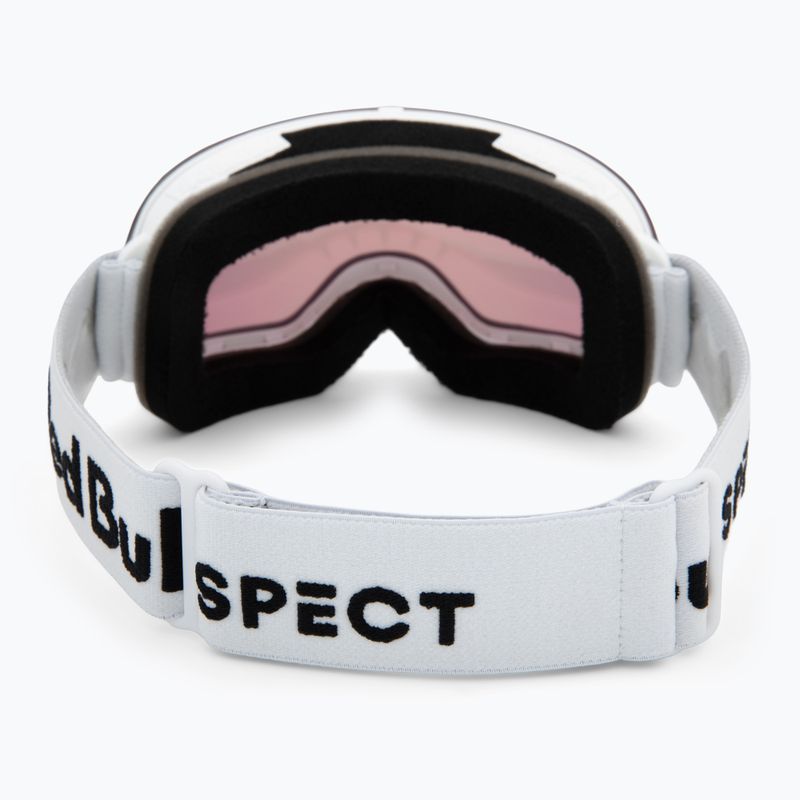 Скиорска маска Red Bull SPECT Rush matt white/red with pink purple mirror 3