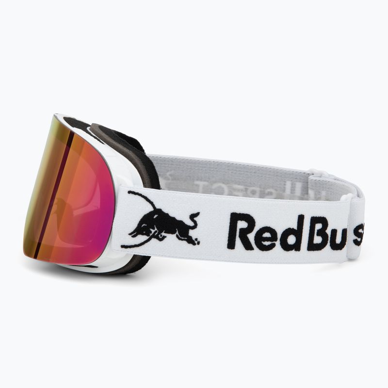 Скиорска маска Red Bull SPECT Rush matt white/red with pink purple mirror 4