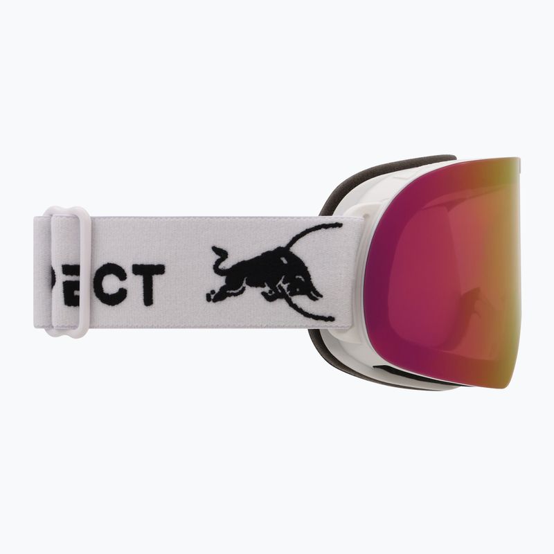 Скиорска маска Red Bull SPECT Rush matt white/red with pink purple mirror 3