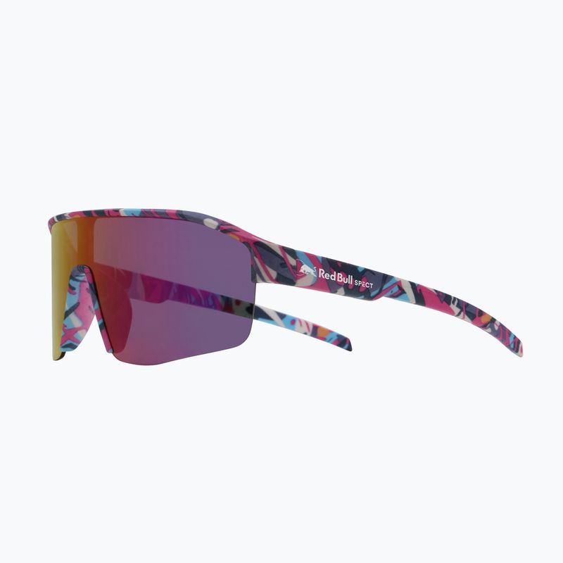 Слънчеви очила Red Bull SPECT Dundee matt blue-pink pattern/smoke pink-yellow mirror 3