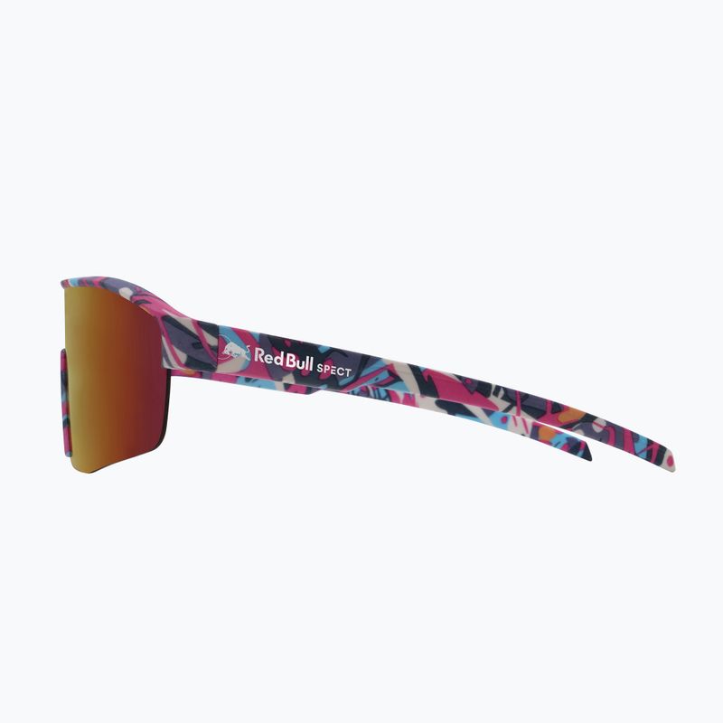 Слънчеви очила Red Bull SPECT Dundee matt blue-pink pattern/smoke pink-yellow mirror 4