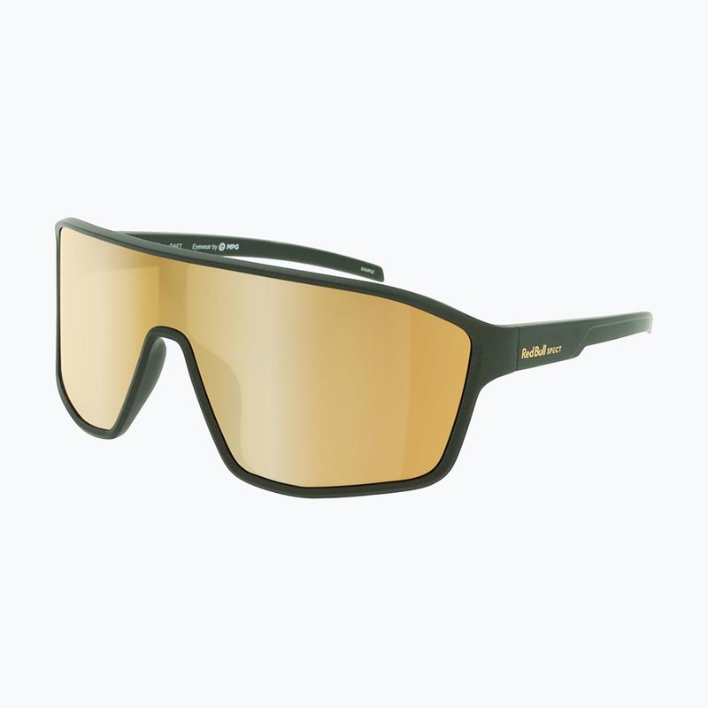 Слънчеви очила Red Bull SPECT Daft matt metallic olive/ brown with gold mirror 2