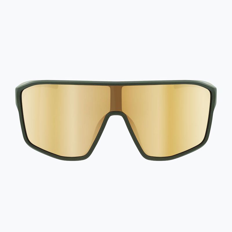 Слънчеви очила Red Bull SPECT Daft matt metallic olive/ brown with gold mirror 3