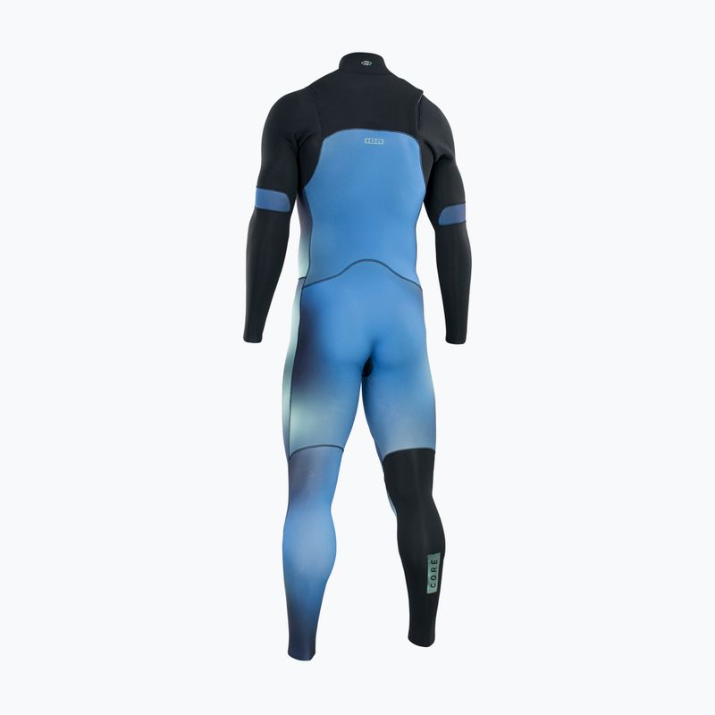 Мъжки неопренов костюм за плуване ION Seek Core 3/2 Front Zip blue gradient 2