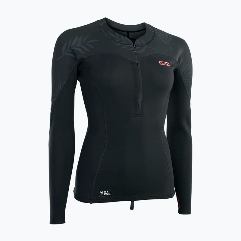 Дамска блуза с дълъг ръкав за плуване ION Neo Zip Top 1.5 black 2