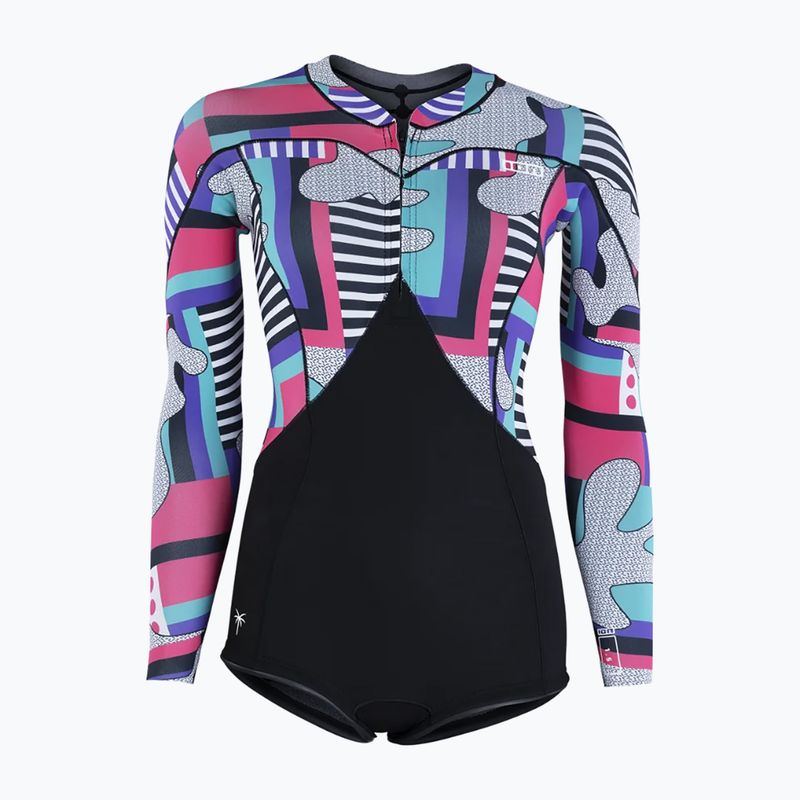 Дамски неопренов костюм за плуване ION Amaze Hot Shorty 1.5 Front Zip capsule statement