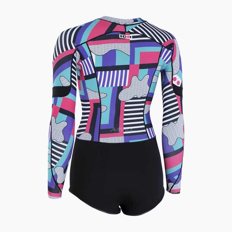 Дамски неопренов костюм за плуване ION Amaze Hot Shorty 1.5 Front Zip capsule statement 3