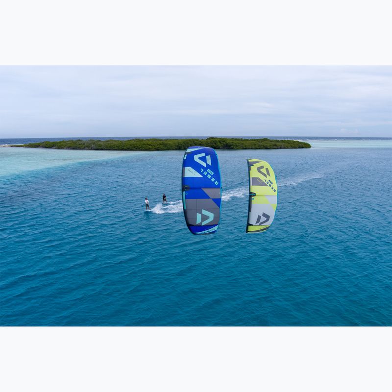 Хвърчило за кайтсърфинг DUOTONE Kitesurfing Rebel SLS 2024 lime/ dark grey 7