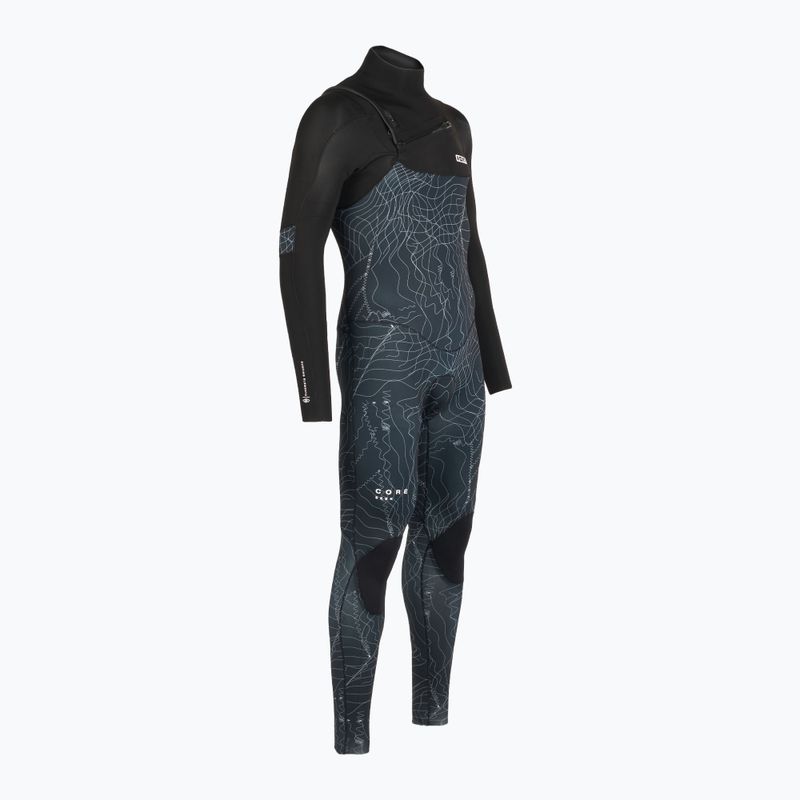 Мъжки бански костюм ION Seek Core 3/2 mm с преден цип distorted black
