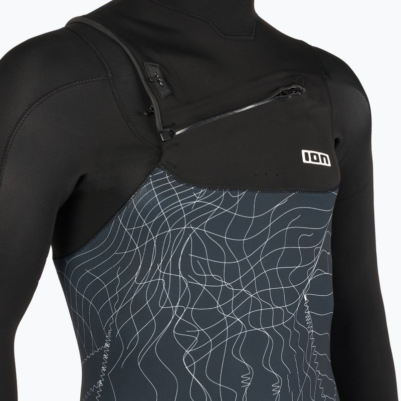 Мъжки бански костюм ION Seek Core 3/2 mm с преден цип distorted black 4