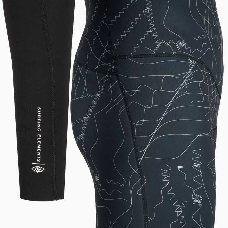 Мъжки бански костюм ION Seek Core 3/2 mm с преден цип distorted black 5