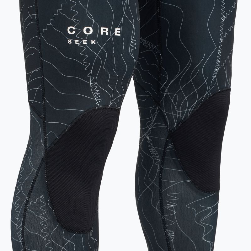 Мъжки бански костюм ION Seek Core 3/2 mm с преден цип distorted black 6