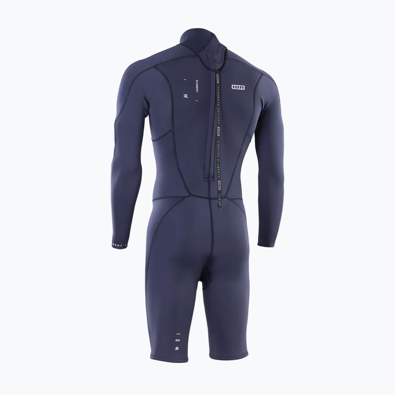 Мъжки неопреннов костюм за плуване ION Element 2/2 mm Shorty Back Zip blue nights 2