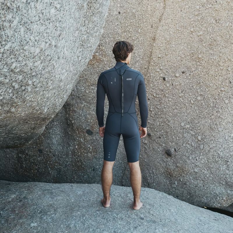 Мъжки неопреннов костюм за плуване ION Element 2/2 mm Shorty Back Zip blue nights 6