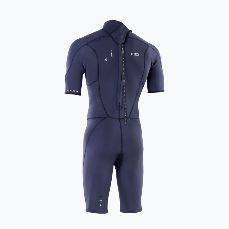 Мъжки хидрокостюм ION Element 2/2 mm Shorty Back Zip blue nights 2
