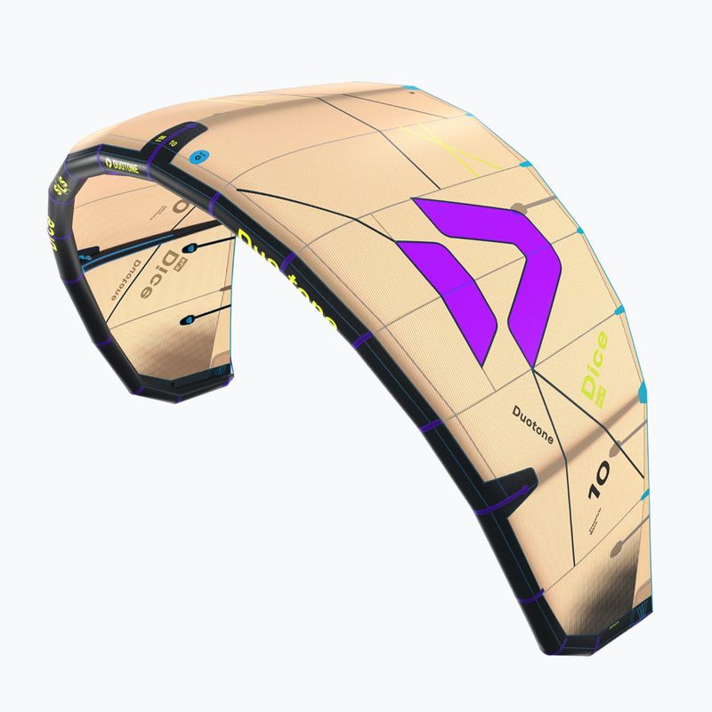 Хвърчило за кайтсърфинг Duotone Dice SLS sand/purple 2