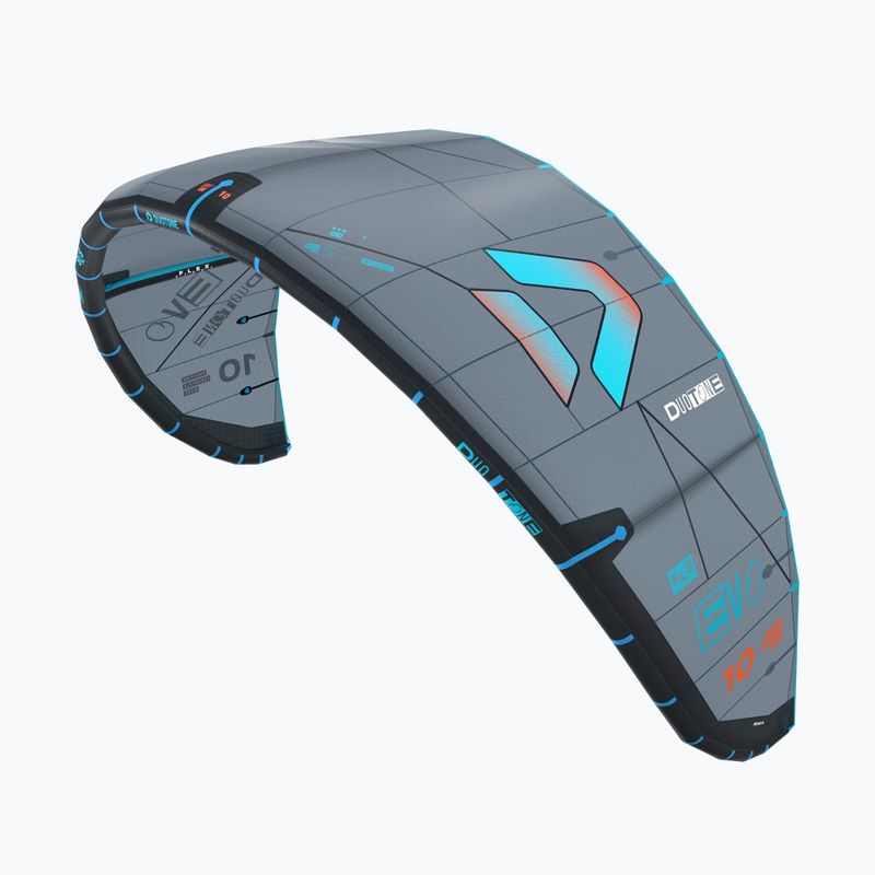 Хвърчило за кайтсърфинг Duotone Evo SLS dark grey/turquoise 2