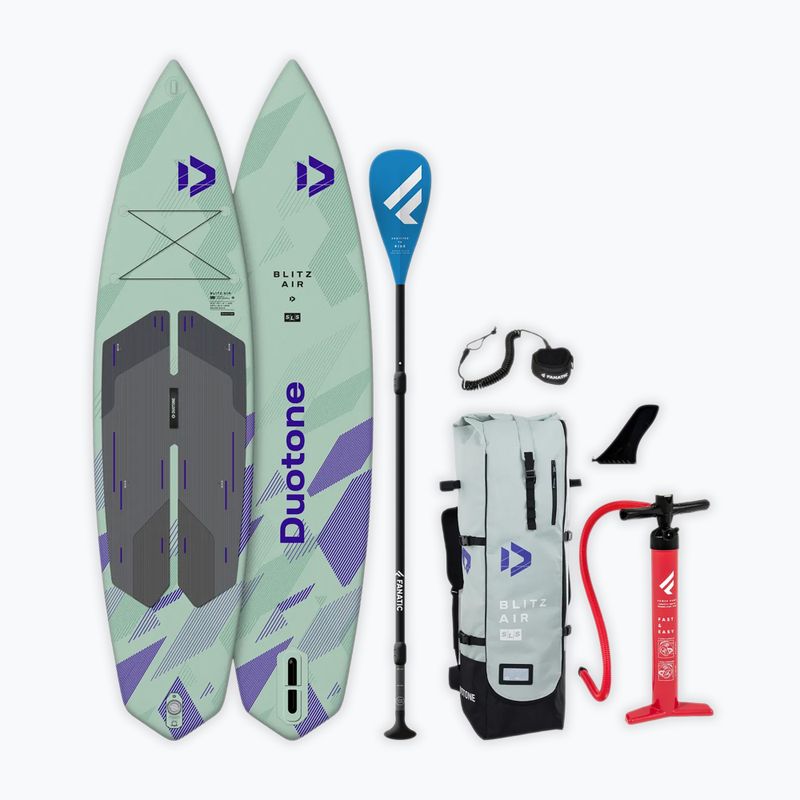 Комплект надуваем SUP борд DUOTONE iSUP Package Blitz Air SLS pale green