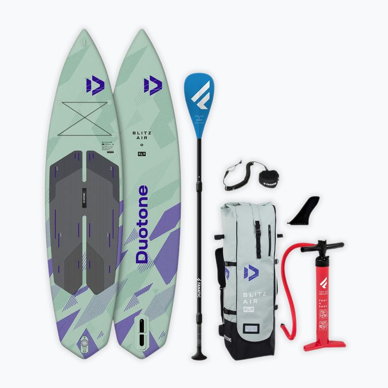Комплект надуваем SUP борд DUOTONE iSUP Package Blitz Air SLS pale green
