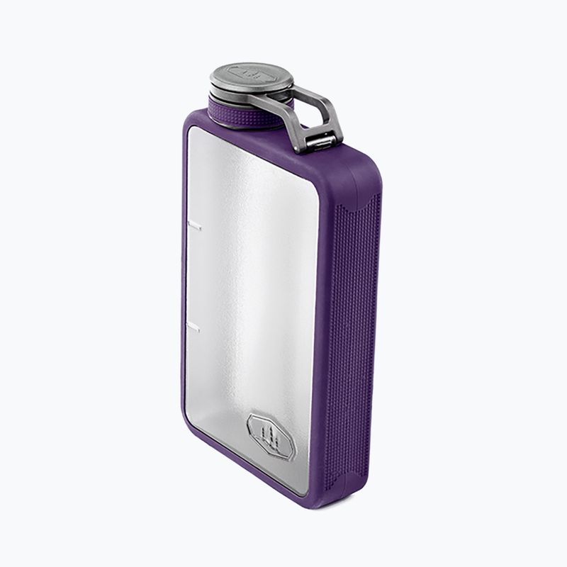 Метална бутилка GSI Outdoors Boulder 6 Oz. Flask 177 ml purple