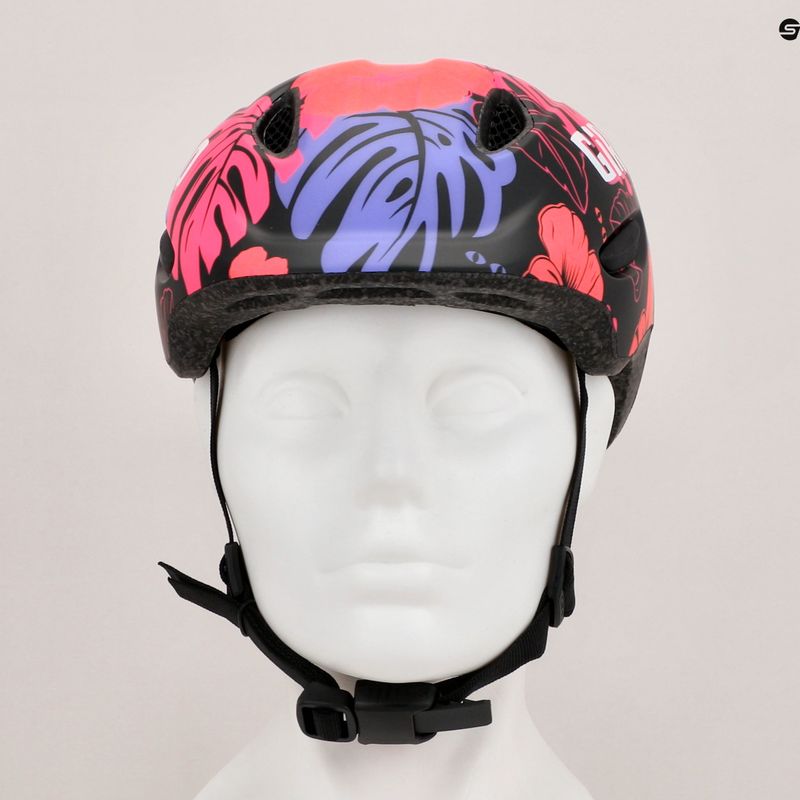 Детска велосипедна каска Giro Scamp Integrated MIPS matte black floral 12