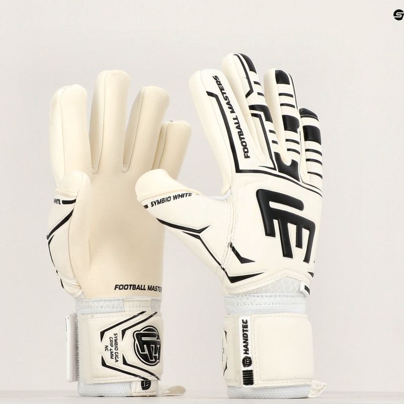 Детски вратарски ръкавици Football Masters Symbio NC, бели 1177-1 8