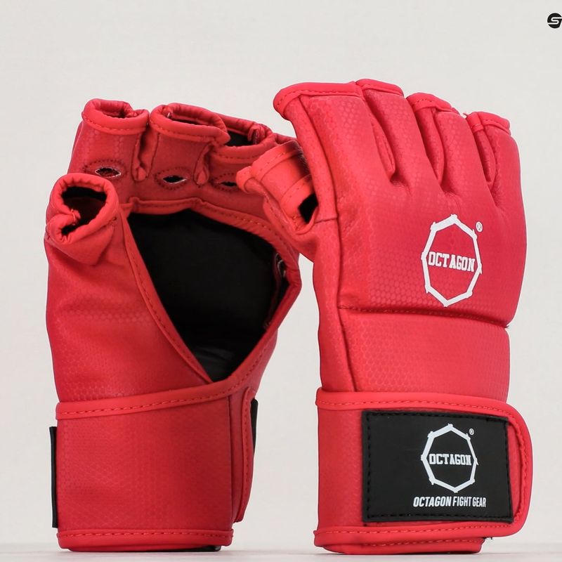 ММА граплинг ръкавици Octagon Kevlar червени 7