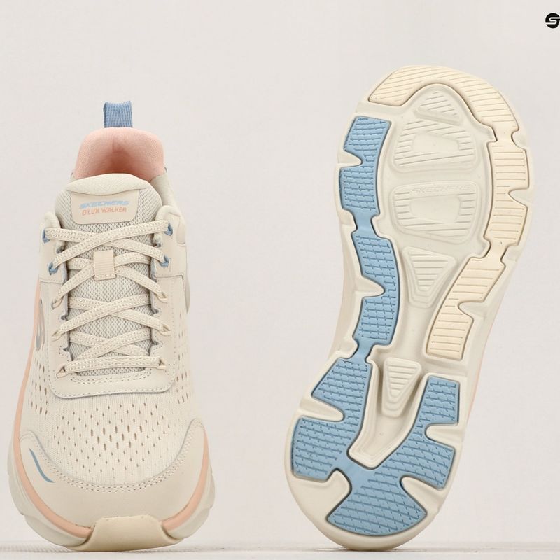 SKECHERS дамски обувки D'Lux Walker 2.0 Daisy Doll beige/mesh/pink/blue 8