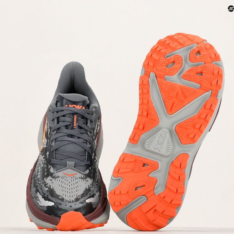 HOKA Stinson 7 casterlock/cabernet мъжки обувки за бягане 10