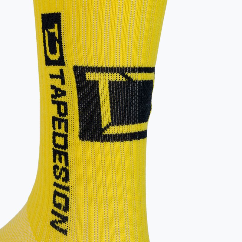 Мъжки футболни чорапи Tapedesign anti-slip yellow 3