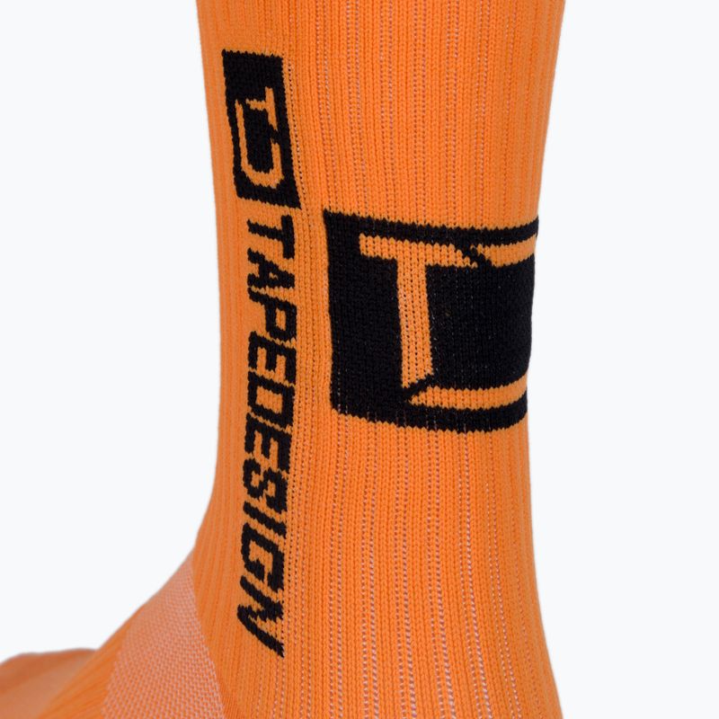 Футболни чорапи с противоплъзгащо покритие Tapedesign orange 3