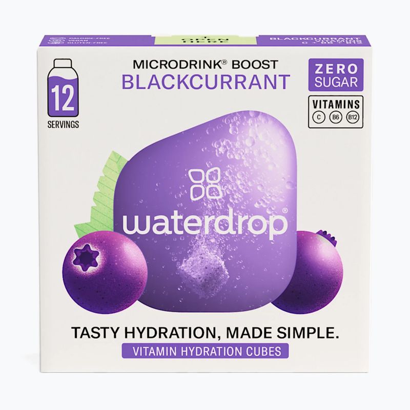 Изотонична напитка waterdrop Microdrink Boost 12 кубчета касис/елда