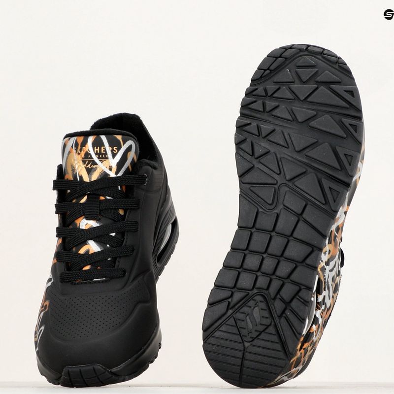 SKECHERS дамски обувки Uno Metallic Love black/metallic 11