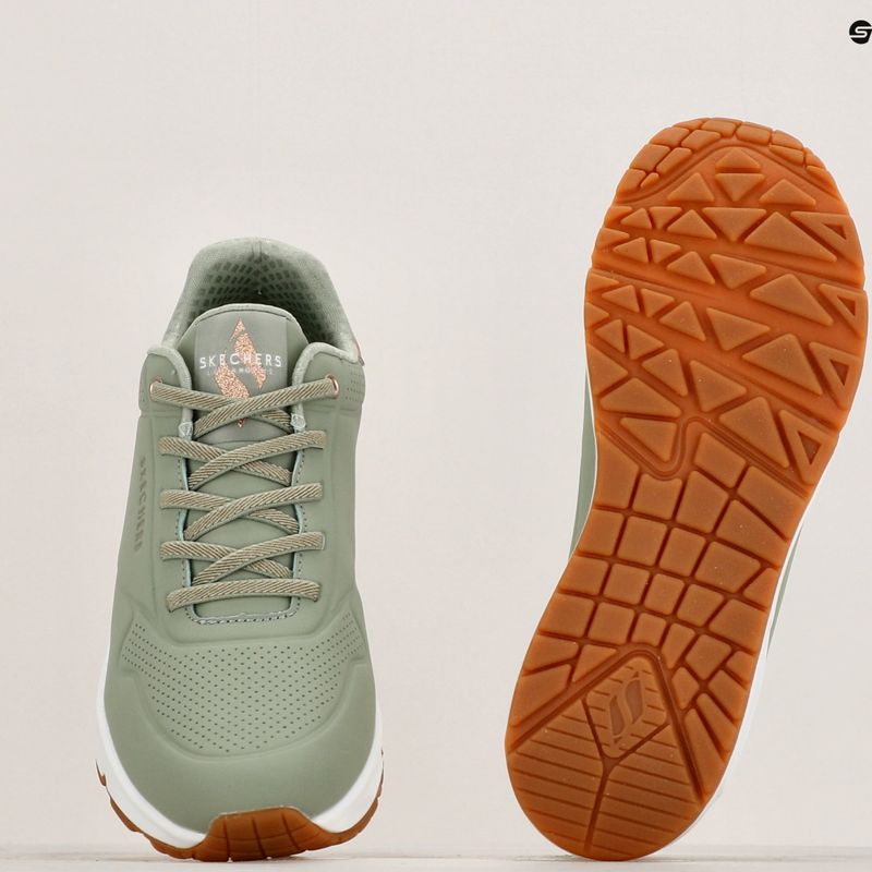 SKECHERS Uno Shimmer Away sage/rose gold/mesh дамски обувки 10